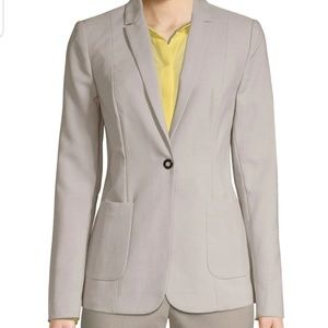 Tahari One-Button Blazer Riesling Jacket